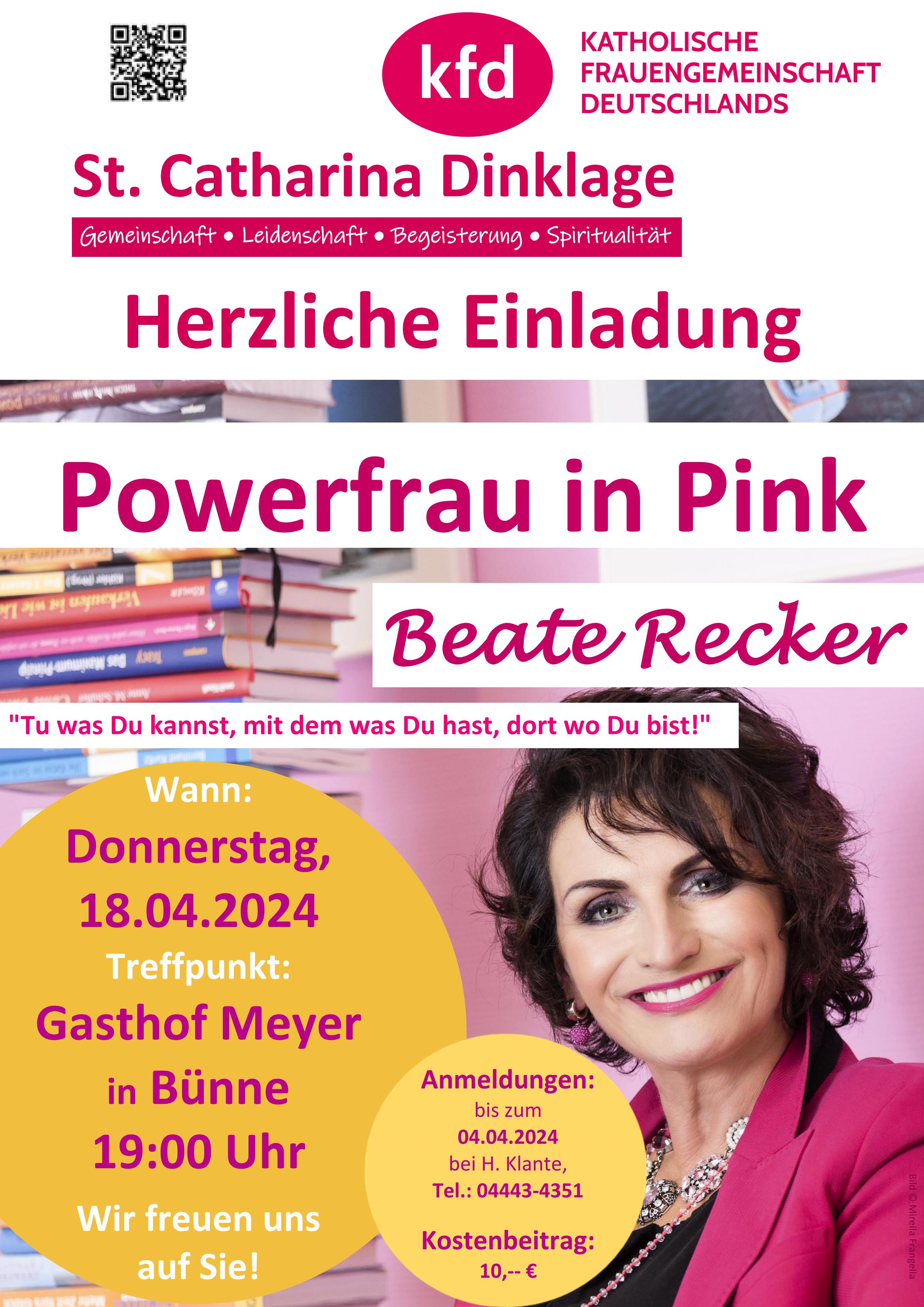 Powerfrau in Pink
